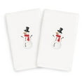 thumbnail image 2 of Linum Home Textiles Snowman Embroidered Turkish Cotton Hand Towels - Set of 2, 2 of 7