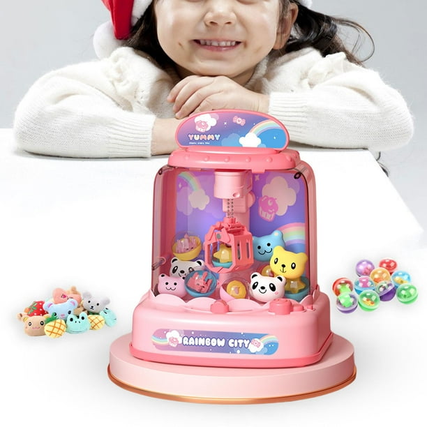 Máquina de garra con música Máquina de garra encantadora para regalo Juguete Fiesta Rosa perfke Máquina de garras