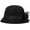 Black, variant on Felt Cloche Hat Winter Floral Fedora Bucket Hat Bowler Hats