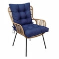 thumbnail image 3 of TOPCHANCES Outdoor Seat/Back Chair Cushion for Patio Garden Seat Pad, Spring/Summer Seasonal All Weather Replacement Cushions, Navy, 3 of 10