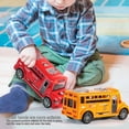 thumbnail image 4 of Lubelski School Bus Toy Simulated Fall-resistant Plastic Inertial School Bus Toy for Boy, 4 of 8