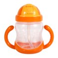 thumbnail image 1 of 280ML lindo bebé taza pajita para beber niños aprendiendo biberón tazas de entrenamiento naranja, 1 of 4