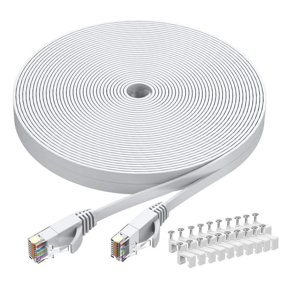 Cable Ethernet BUSOHE Cat6 de 50 m blanco para red informática