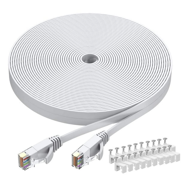 Cable Ethernet BUSOHE Cat6 de 50 m blanco para red informática