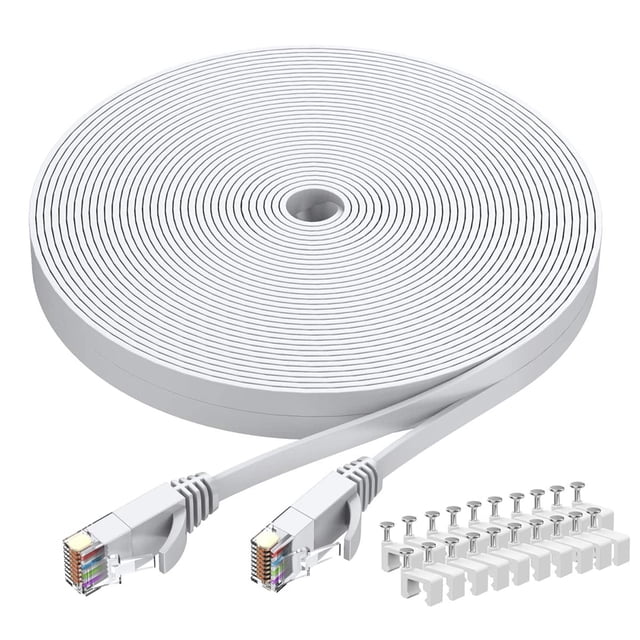 Cable Ethernet BUSOHE Cat6 de 50 m blanco para red informática