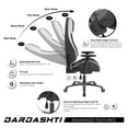 thumbnail image 4 of Atlantic Dardashti Ergonomic Gaming Chair, Commercial Grade, 27.5"L x 27.5"W x 51.5"H, Arctic White, 4 of 7