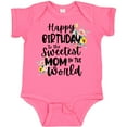 thumbnail image 3 of Inktastic Happy Birthday to the Sweetest Mom in the World Girls Baby Bodysuit, 3 of 5