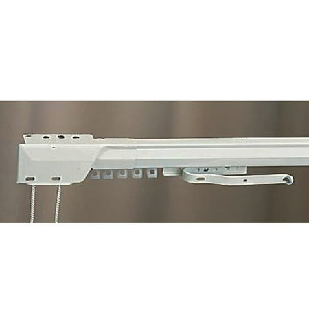 30 48 One Way Draw Adjustable Traverse Curtain Rod Left
