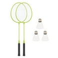 thumbnail image 1 of koolsoo 2Pcs Badminton Rackets Badminton Shuttlecock Badminton Equipment Portable Tennis Green, 1 of 9