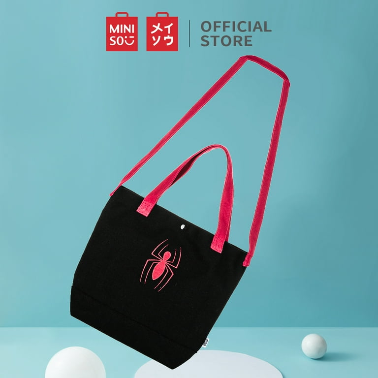MINISO MARVEL Embroidered Shopping Bag Black Red Walmart