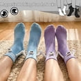 thumbnail image 4 of Bocaoying 4 Pairs Magnetic Holding Hands Socks, Funny Couple Novelty Socks for Women Men, Cute Mid-Calf Crew Socks with Creative 3D Eyes & Hands Design Interactive Gifts, 4 of 7