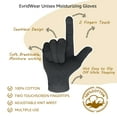 thumbnail image 6 of EvridWear Unisex Moisturizing Cotton Touchscreen Lightweight Gloves (6 Pairs, XS, Black), 6 of 9