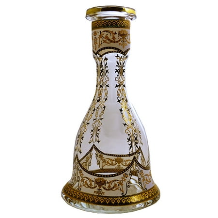 VAPOR HOOKAHS DUKE BOHEMIAN STYLE GLASS HOOKAH VASE: SUPPLIES FOR HOOKAHS. Bell Shape Base accessory parts for narguile pipes. These Shisha Pipe accessories are made in