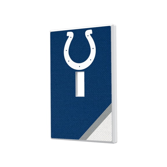 Indianapolis Colts Diagonal Stripe Single Toggle Light Switch Plate