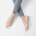 thumbnail image 4 of Dream Pairs Women's Elegant Pointed Toe Slip-on Flats Ballet Comfort Soft Flat Shoes DFA218-W, 4 of 5