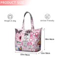 thumbnail image 4 of Pink Breast Cancer Travel Tote Bags for Women Carry On,Large Weekender Bags for Women Travel,Multi Functional Duffle Bag for Work,Shopping,Sports, 4 of 5
