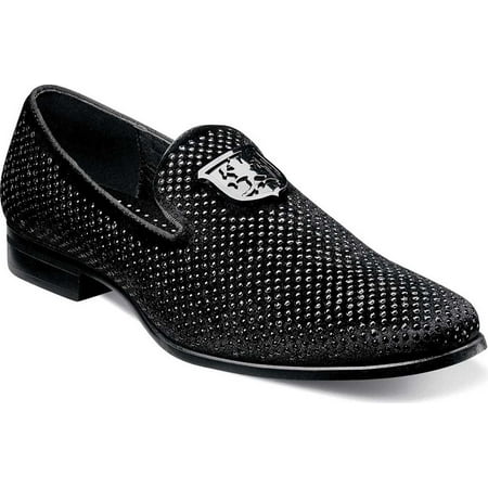 

Stacy Adams Mens Mens Swagger Studded Ornament Slip-On Shoes Black Size 10.5