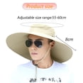 thumbnail image 2 of Sombrero para el sol Sombrero de pescador para exteriores para hombre Sombrero para el sol Sombrero de pesca de verano para hombre Sombrero protector solar con protección UV, 2 of 5