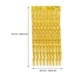 thumbnail image 6 of 4 Pcs Bright Rain Silk Door Curtain Ribbon Gold Curtains Christmas Decoration Fringe Backdrop, 6 of 6