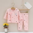 thumbnail image 2 of Gubotare Toddler Pajamas Trendy Pajamas for Girls 2-Piece Soft Long Sleeve & Pants PJ Set Jammies 3 6 Months (Pink,3-6 Months), 2 of 7