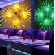 thumbnail image 4 of Xihbxyly Lámpara de Pared Rgb Colorida, Iluminación Led con Control Remoto, Diseño de Ahorro de Energía, Estilo Cilíndrico Hueco, Decoración de Bar para Oficina En Casa, Fácil Instalación, Incluye Lá, 4 of 5