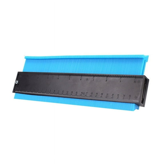 TOP! 10Inch Contour Gauge Duplicator Ceramic Tile Carpet Cutting Template Profile Measuring Angle Ruler