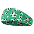 thumbnail image 2 of QuanTara Unisex Football Sports Headband, 8.85x3.54 Inch Adjustable Nylon Sweatband for Women & Men, Multiple Colors, Game Day, Workout, Running, Soccer Fan Accessory, 2 of 6