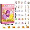 thumbnail image 3 of Uuiauoio Easter Bunny Advent Calendar 2026, 24 Day Easter Bunny Countdown Calendar with 24 Collectible Easter Ornaments, Mini Rabbit Easter Decoration Stuffers, Cute Desktop Ornaments, 3 of 9
