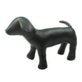 thumbnail image 1 of Maniquí de perro Jinwen de cuero PU modelo de pie Negro, 1 of 7