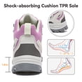 thumbnail image 5 of Gexuosn Outdoor Hiking Boots Trail Trekking Backpacking Breathable Hiking Shoes for Women,Gray Purple, 5 of 8