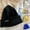Black, variant on Black Wool Beanie Hat for Men WomenCotton Polyester Warm Double Knit Cuff Beanie CapM