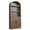 brownish red, variant on Arched Office Bookcase with Doors - 71.65" Tall Wooden Bookshelf - Farmhouse Cabinet with Shelves for Home Office, Living Room - Brownish Red, 2-Door Model
