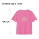thumbnail image 5 of Camiseta estampada con cuello redondo para mujer, camiseta versátil a la moda para mujer, camiseta de manga corta para oficina, escalada, casa, sender L, 5 of 8