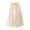 Beige, variant on IROINNID Long Comfort Waist Skirt For Women Fashion High Waist Mesh Skirt Pleated Solid Color Skirt
