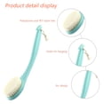 thumbnail image 3 of Bathing brush Long handle back rubbing bath brush Soft hair bath brush Adult bath brush Gseagtia, 3 of 5