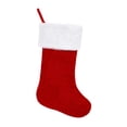 thumbnail image 1 of Medias de Navidad,Medias navideñas de Papá Noel con saco colgante de terciopelo,Bolsa de regalo para calcetines de chimenea de Navidad para niños,Bolsas de regalo con adornos de rojo, 1 of 8