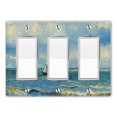 thumbnail image 1 of WIRESTER 3-Gang Decorator Light Switch Plate/Wall Plate Cover, Seascape Near Les Saintes Maries De La Mer, 1 of 6