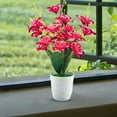 thumbnail image 2 of WMGHA 20 Pcs Artificial Daffodils Flowers in Vase for Home Decor, Spring Flower Fake Silk Flower Arrangement for Home Wedding Outdoor Front Door, UV-Resistant Artificial Potted Flowers, 2 of 6