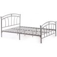 thumbnail image 1 of Hodedah Complete Metal Full Size Bed in Silver, 1 of 3
