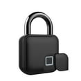 thumbnail image 2 of Smart Padlock Fingerprint & APP Unlocking 300mAh Rechargeable Fingerprint BT Lock Keyless 10 Sets Fingerprints IP65 Waterproof Anti-Theft Security Padlock Door Luggage Case Outdoor (Black), 2 of 8