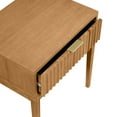 thumbnail image 5 of Nathan James Jasper Mid-Century Modern Nighstand, Side Table with Storage and Fluted Drawer Doors with Brass Handles, 5 of 8