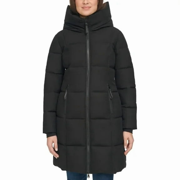 Calvin Klein Women's Oxford Puffer Jacket Large Black