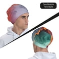thumbnail image 6 of Gaeub Colorful Abstract Waves Knit Cuffed Beanie Top Level Beanie Men Women Winter Knit Caps Soft Ski Hat, 6 of 7