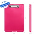 thumbnail image 7 of SITHON Nursing Clipboard with Storage, Heavy Duty Portable Writing A4 Clipboard with Compartment Organizer for Nurse Doctor Medical Professionals Teachers Sales Office, Magenta, 7 of 7