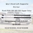 thumbnail image 3 of Engine Hood Lift Supports 2Pcs/Pair Hood Lift Shock Strut Support Arms Fit For 2017-2022 Ford F250 F350 F450 F550, 3 of 7