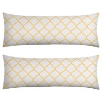 Boho Long Body Pillow Cover – Soft & Breathable Ethnic Fabric, Hidden Zipper, 20"x54", Stylish Abstract Tribal Print – Gift for Side Sleepers, Pregnancy, Home Decor