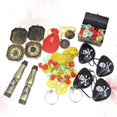 thumbnail image 2 of 60pcs Pirate Treasure Toy Dress Up Props Cosplay Costume Tools Gold Coin Mini Cartoon Pocket Treasure Box for Kids Children, 2 of 4
