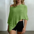 thumbnail image 2 of APEXFWDT Summer Ponchos for Women Lightweight Mesh Sheer Cover Up Off the Shoulder Cape Top Vacation Outfits, 2 of 8