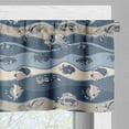 thumbnail image 5 of Ambesonne Fish Valance & Curtain, Cartoon Aquarium, 55"x45", Slate and Cadet Blue Tan, 5 of 6