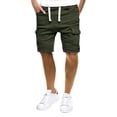 thumbnail image 1 of Txlixc Pantalones cortos de verano para hombres, pantalones cortos de cuerda de color sólido con bolsillos Txlixc moda, 1 of 7